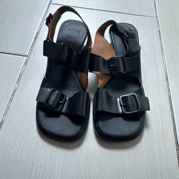 Camper Black Women's Sandals - Picture 2 of 5